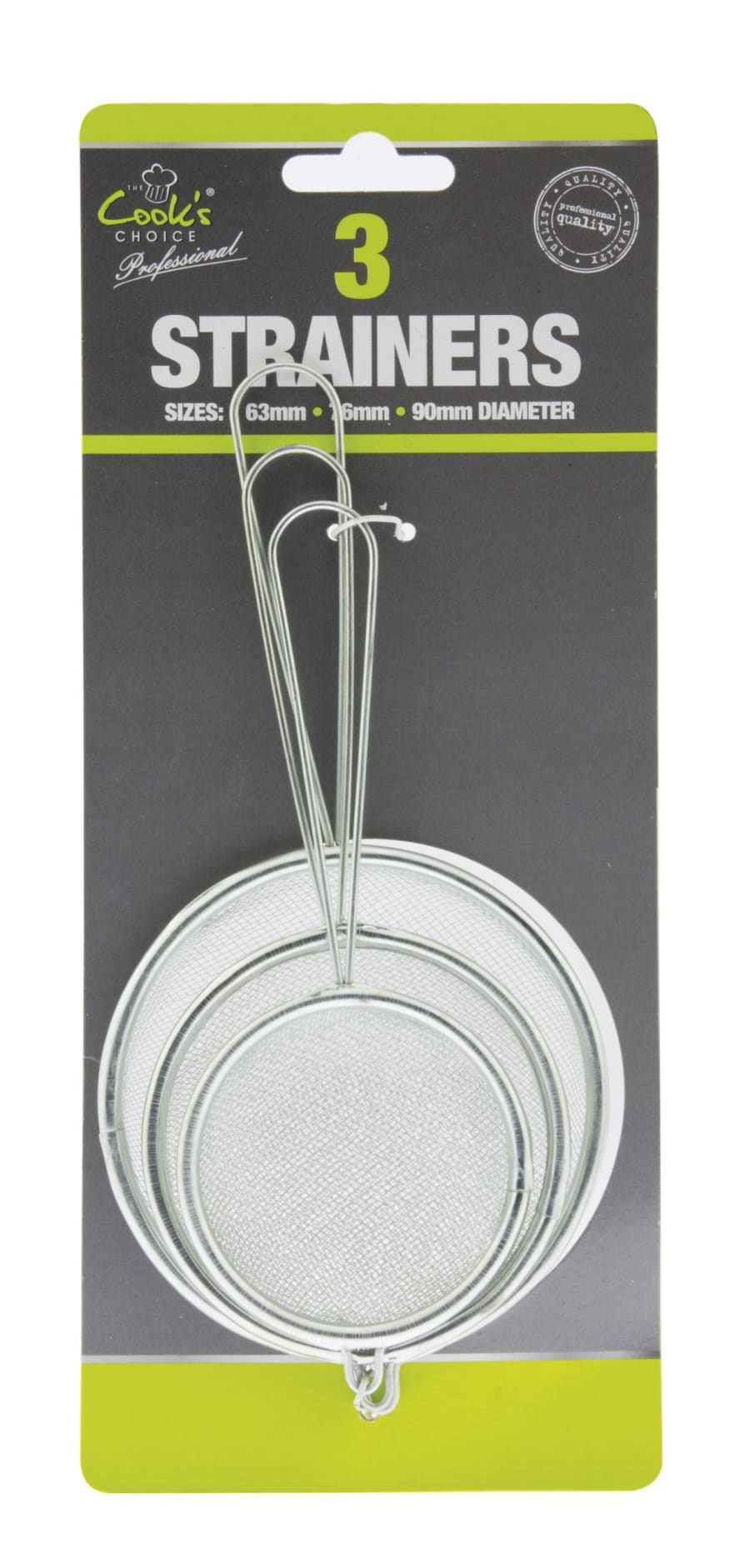 Cook´s Choice sigti, 3 stk / Cook´s Choise sigti þrjár stærðir 3 í pakka