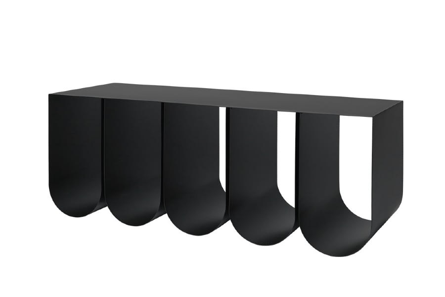Curved bekkur | Svartur