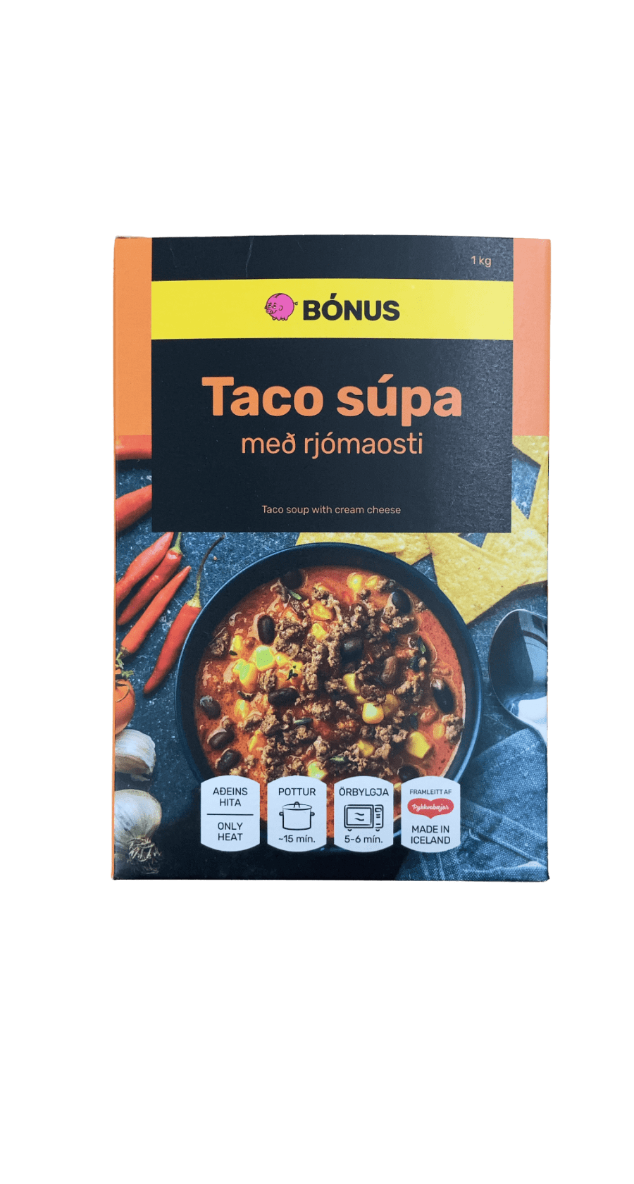 Bónus Taco súpa með rjómaosti 1000 g