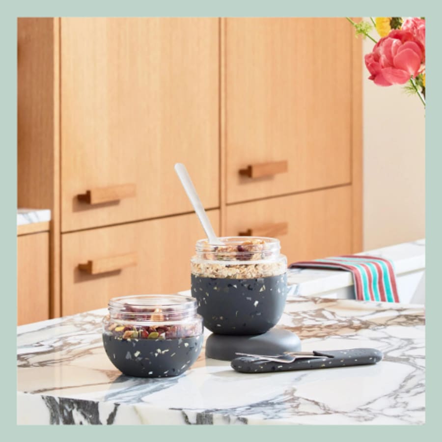 Porter glerkrukka – Terrazzo Charcoal