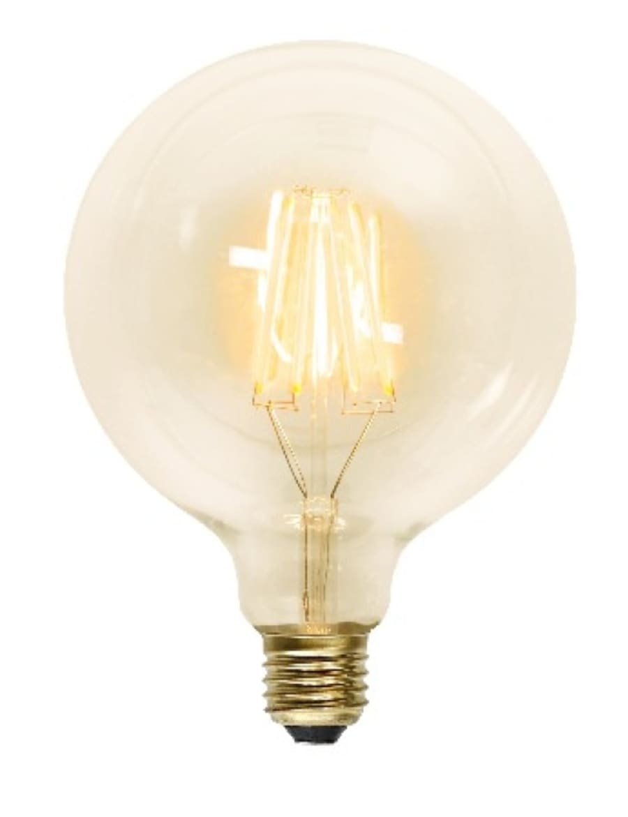 Decoration LED Clear G125 E27 2100K 320lm Dimmer comp.