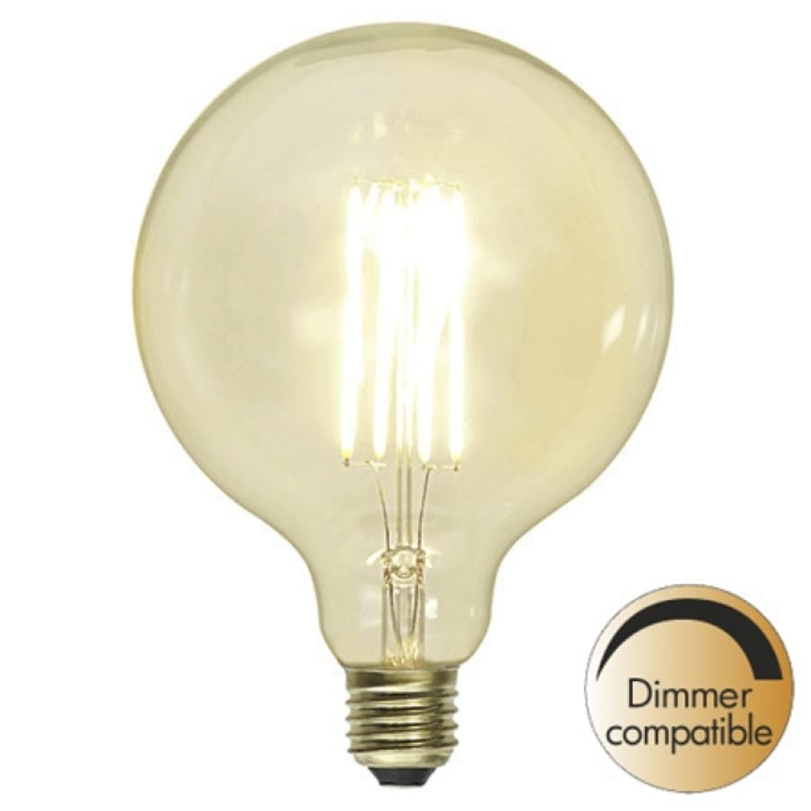 Decoration LED Clear G125 E27 2100K 320lm Dimmer comp.
