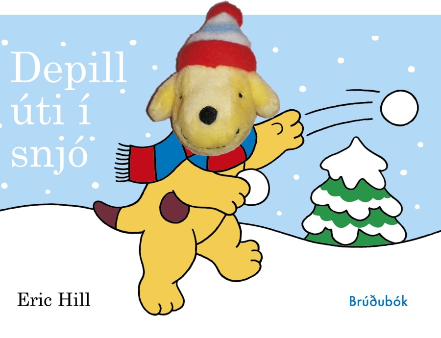 Depill úti í snjó - brúðubók
