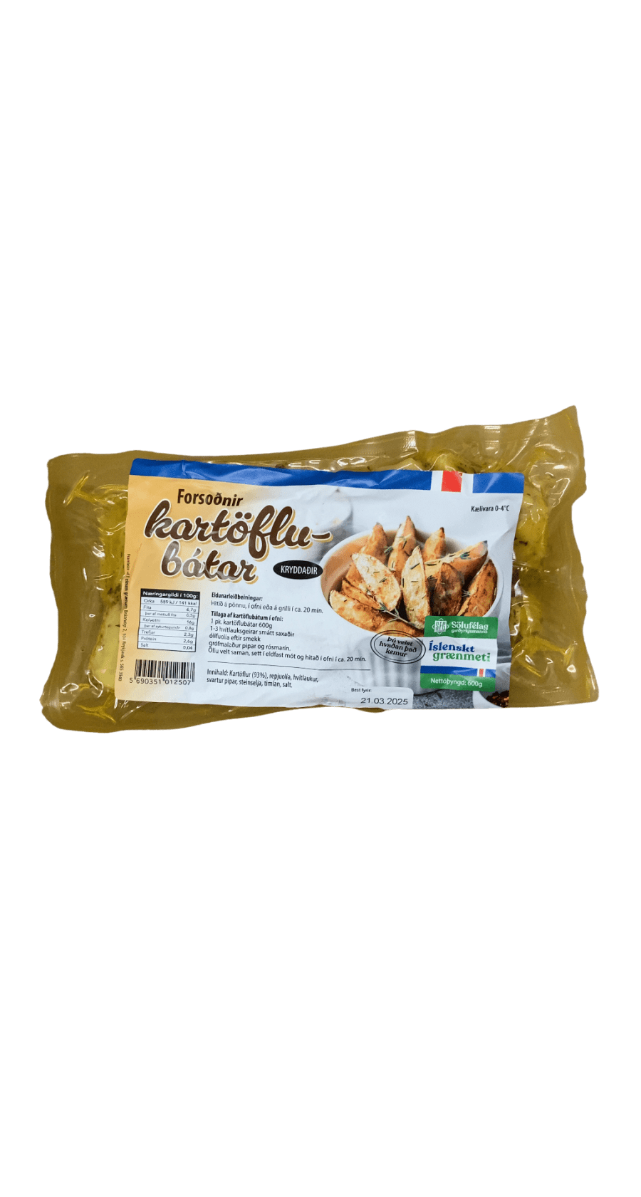 SFG Forsoðnir kartöflubátar kryddaðir 600 g