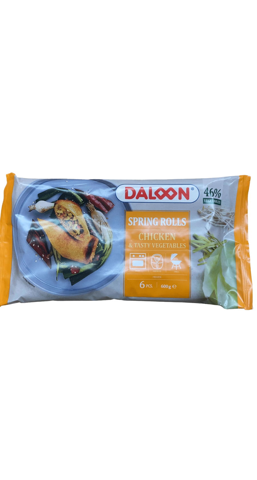 Daloon Vornrúllur með kjúklingi og bragðgóðu grænmeti 600 g