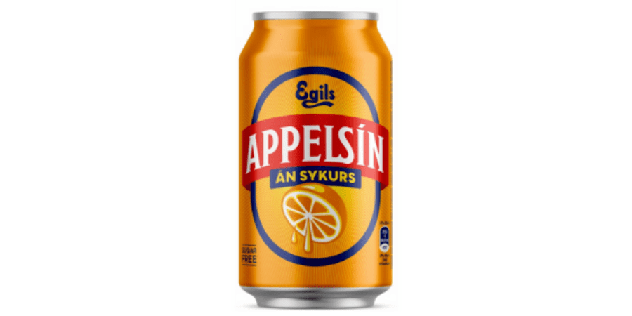 Appelsín sykurlaust 330 ml (Dós)