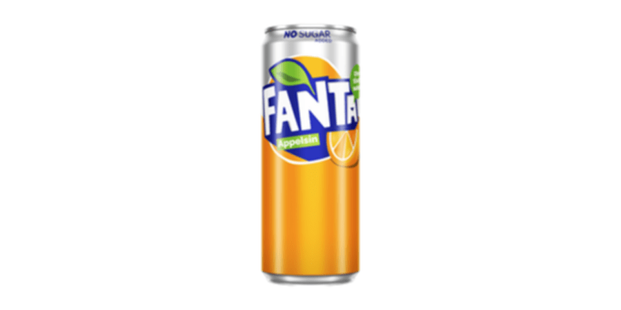 Fanta no sugar 330 ml (Dós)