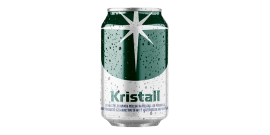 Kristall Vatnsmelónu- og Perubragð 330 ml (Dós)