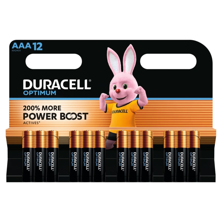 Duracell Optimum Rafhlöður - AAA 12 stk
