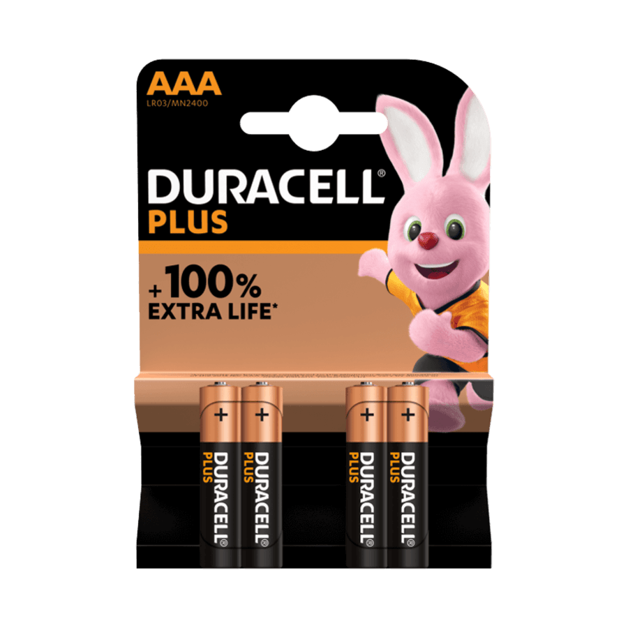 Duracell Plus AAA rafhlöður - 4stk