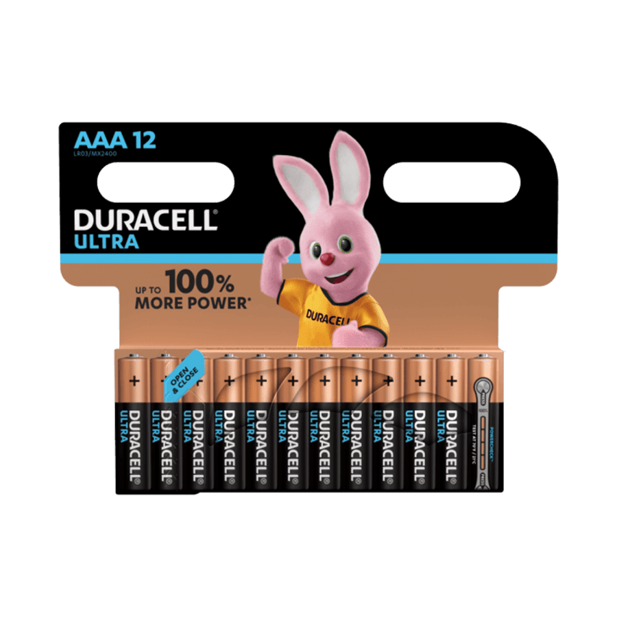 Duracell Ultra AAA rafhlöður - 12stk