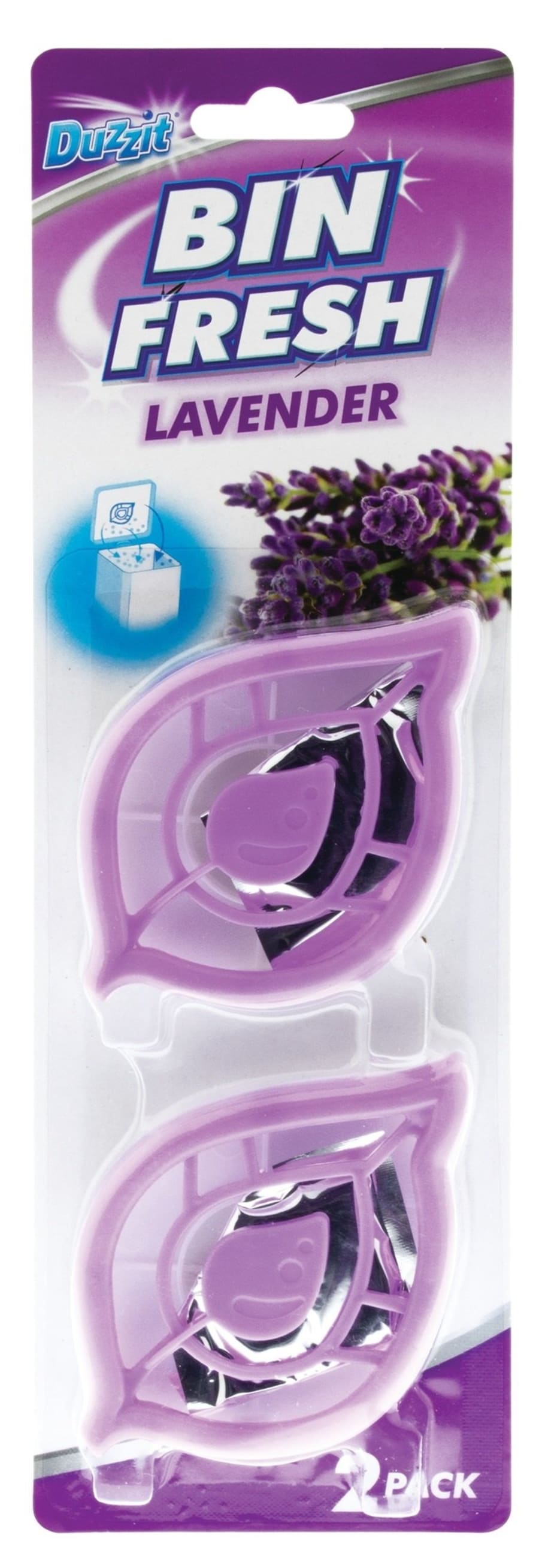 Duzzit ilmgjafi og lyktareyðir fyrir ruslatunnur - lavender ilmur