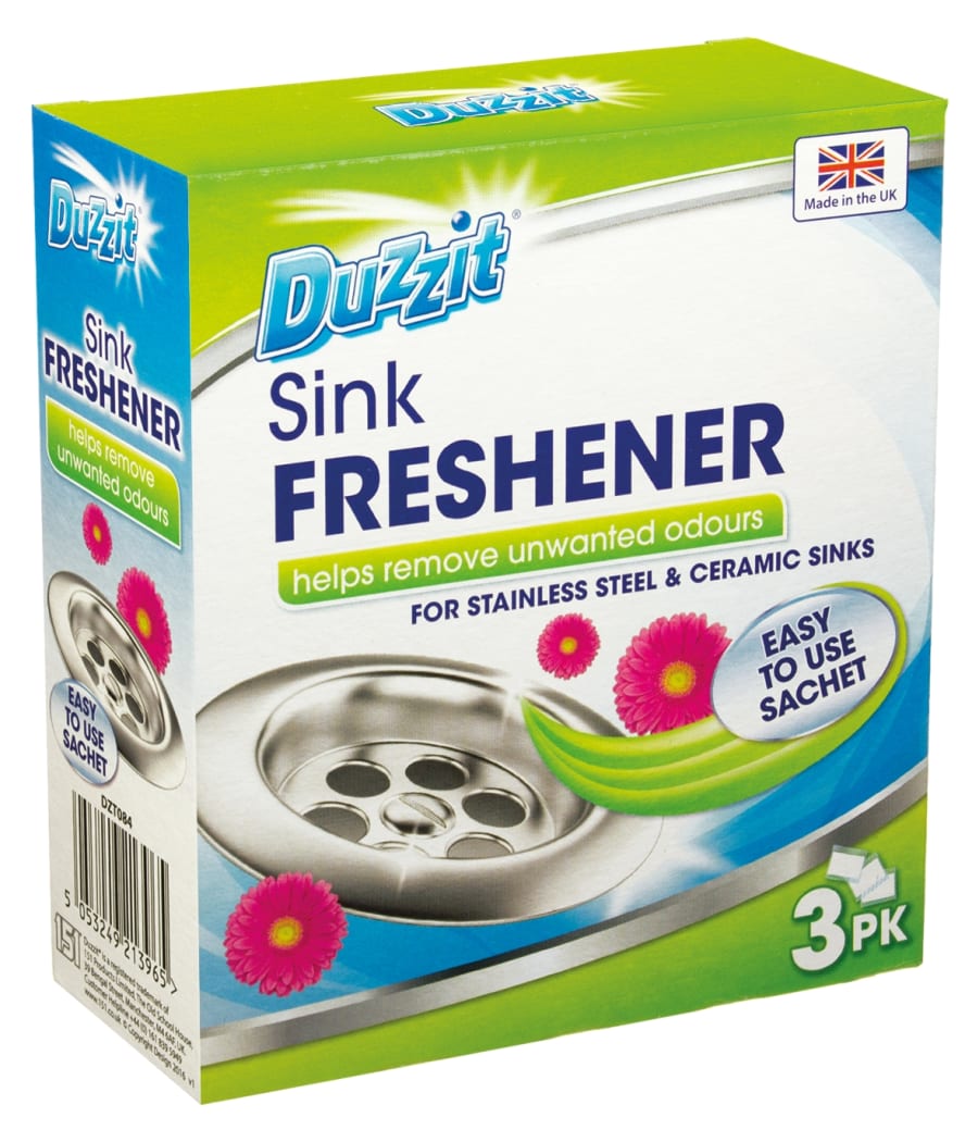 Duzzit Sink Freshener vaskahreinsir 3 pokar