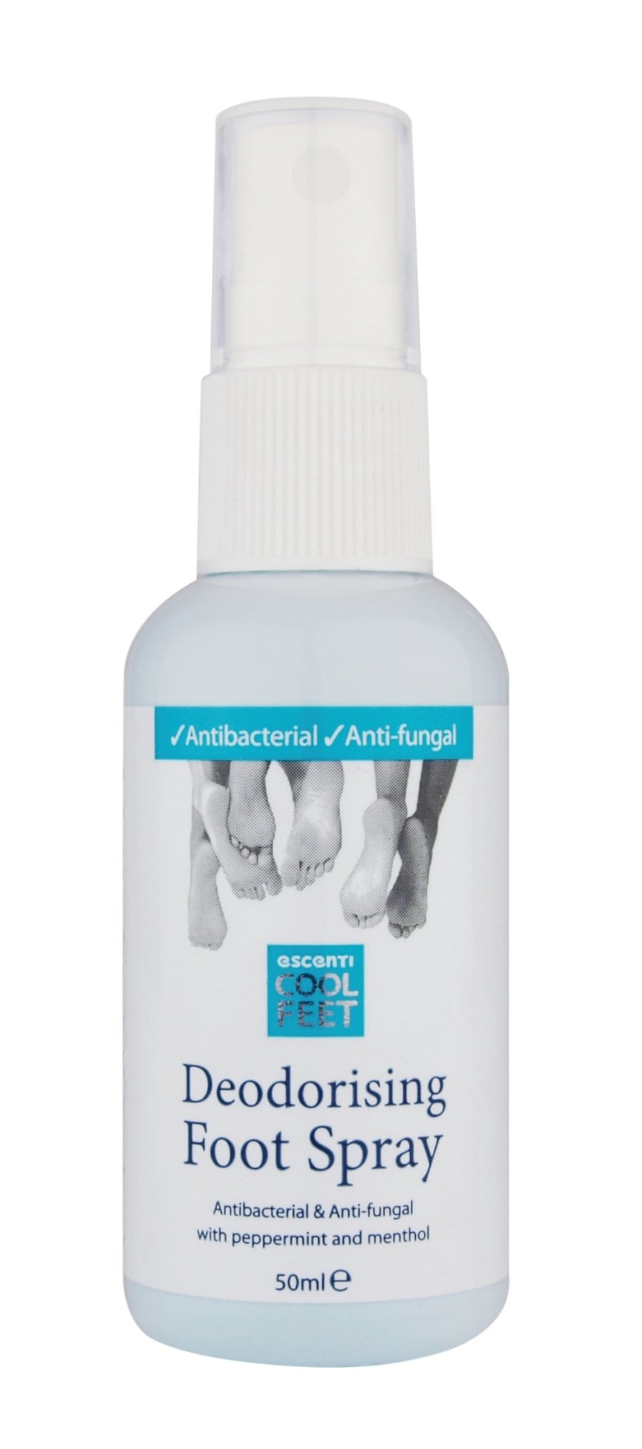 Ecenti Cool Feet Svitarlyktar eyðir - fóta Spray 50 ml