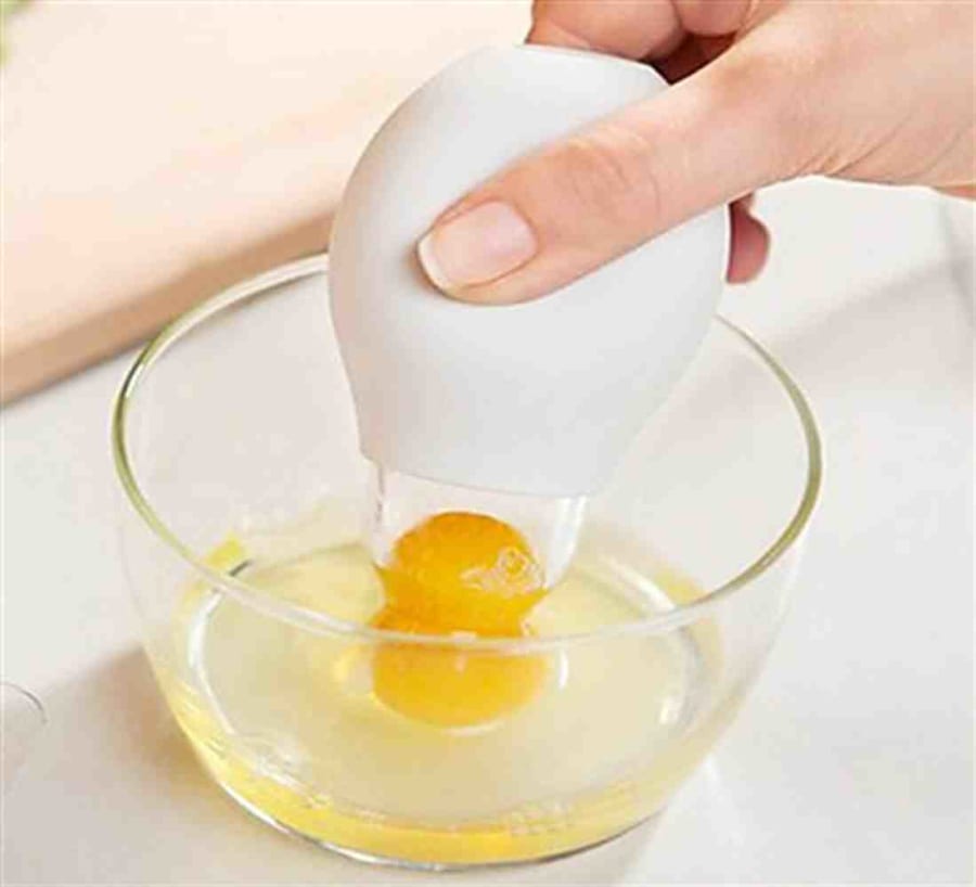 Egg separator - Sunny side out.