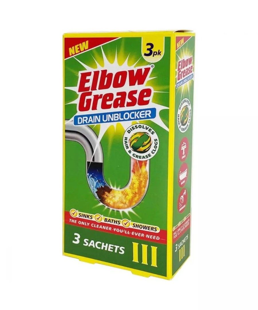 Elbow Grease 3 x Stíflueyðir Í pokum í pakka 1 stk