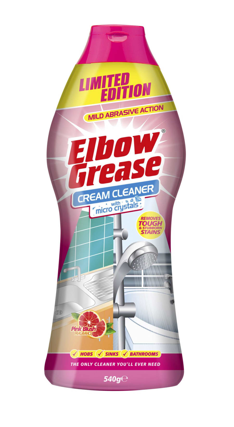 Elbow Grease bleikur kremhreinsir með ilm af Pink Blush 550 ml
