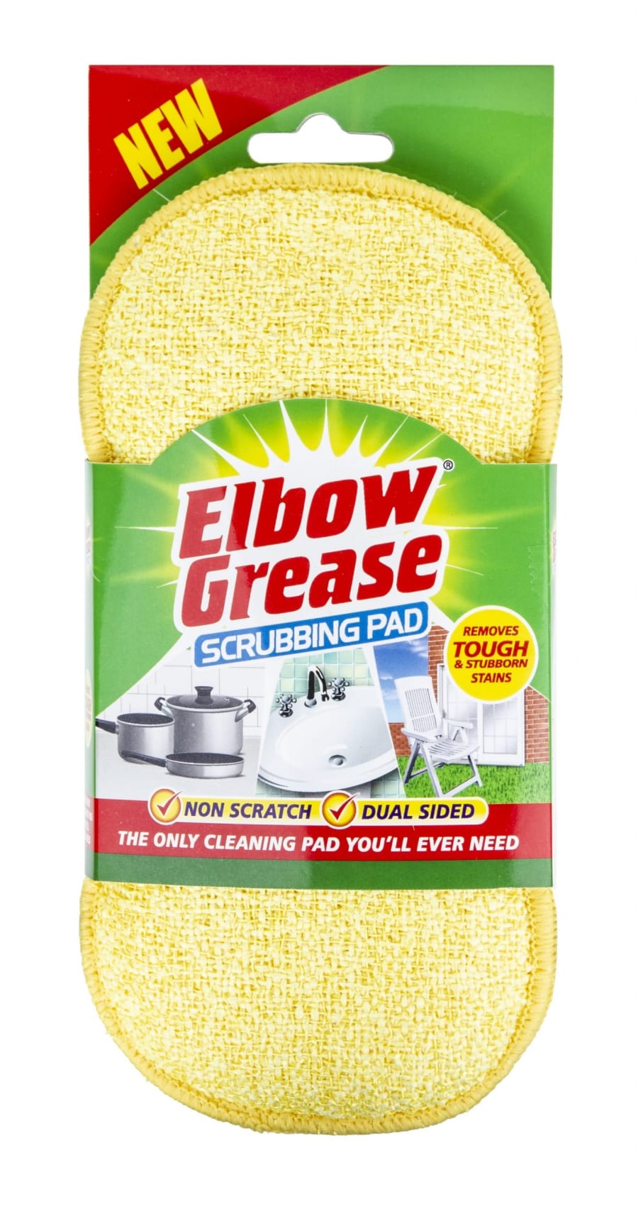 ELBOW GREASE SCRUBBING PAD 1PK CS