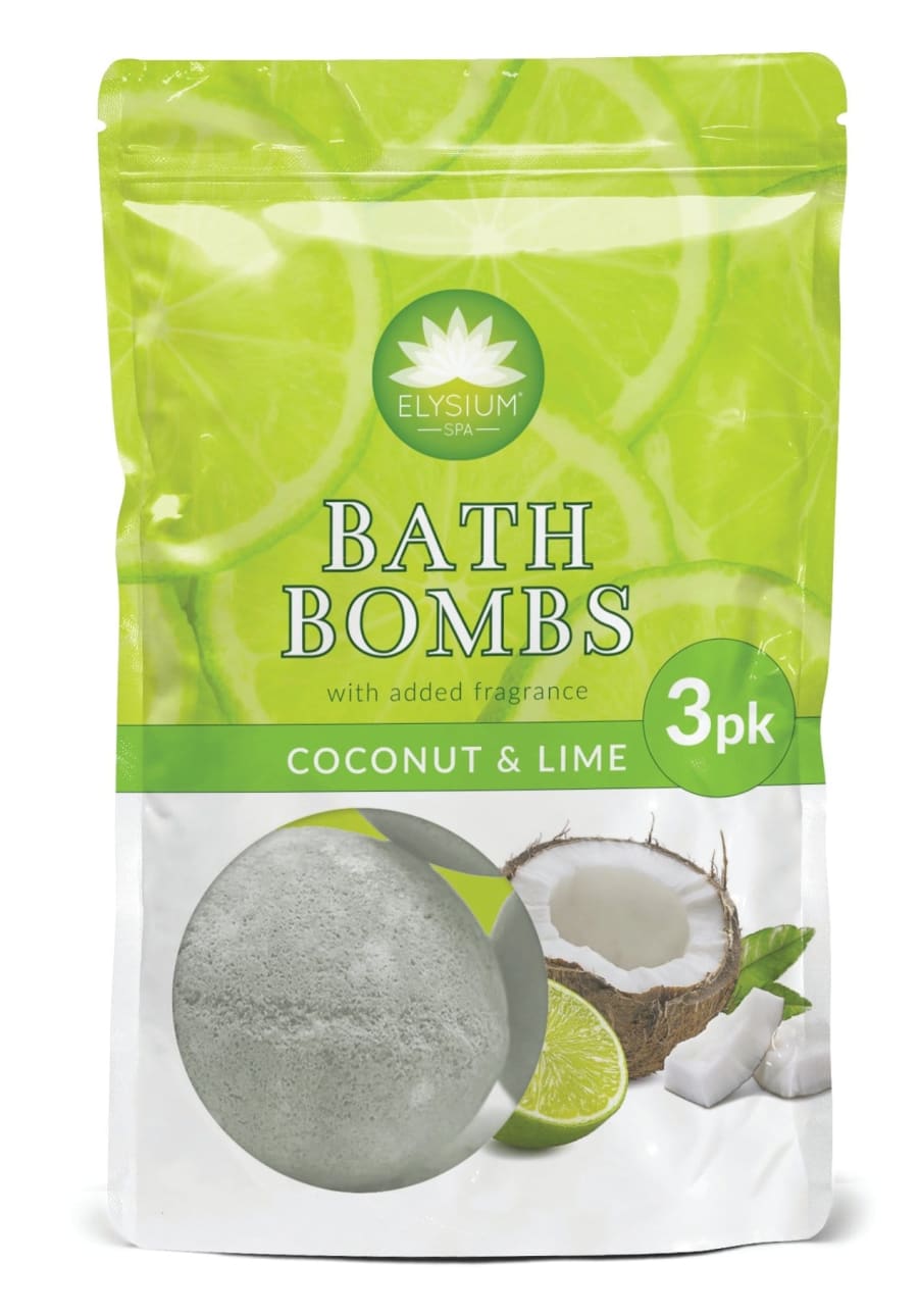 Elysium spa bað bombur coconut & lime 3 x 50 gr