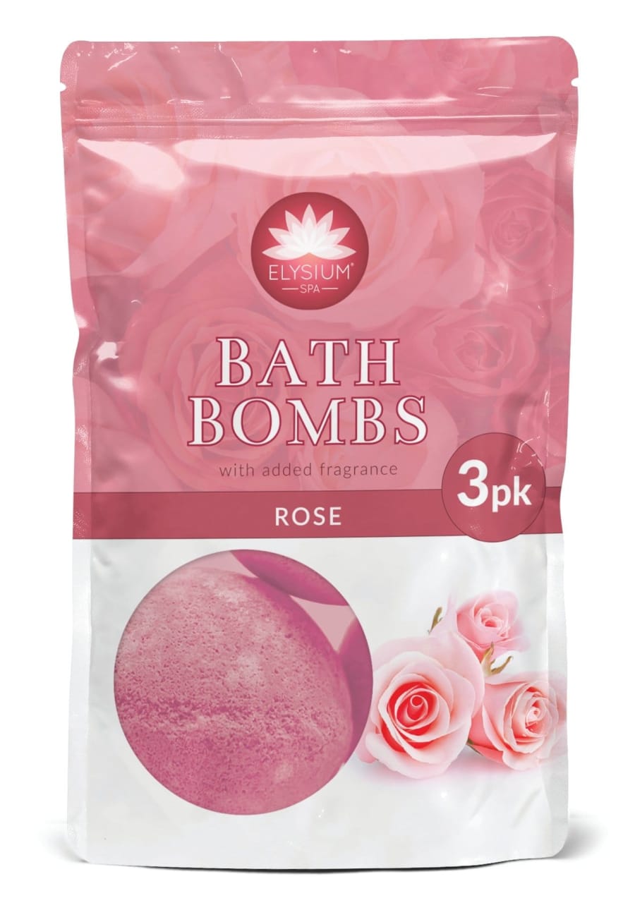 Elysium spa bleikar bað bombur rose 3 x 50 gr