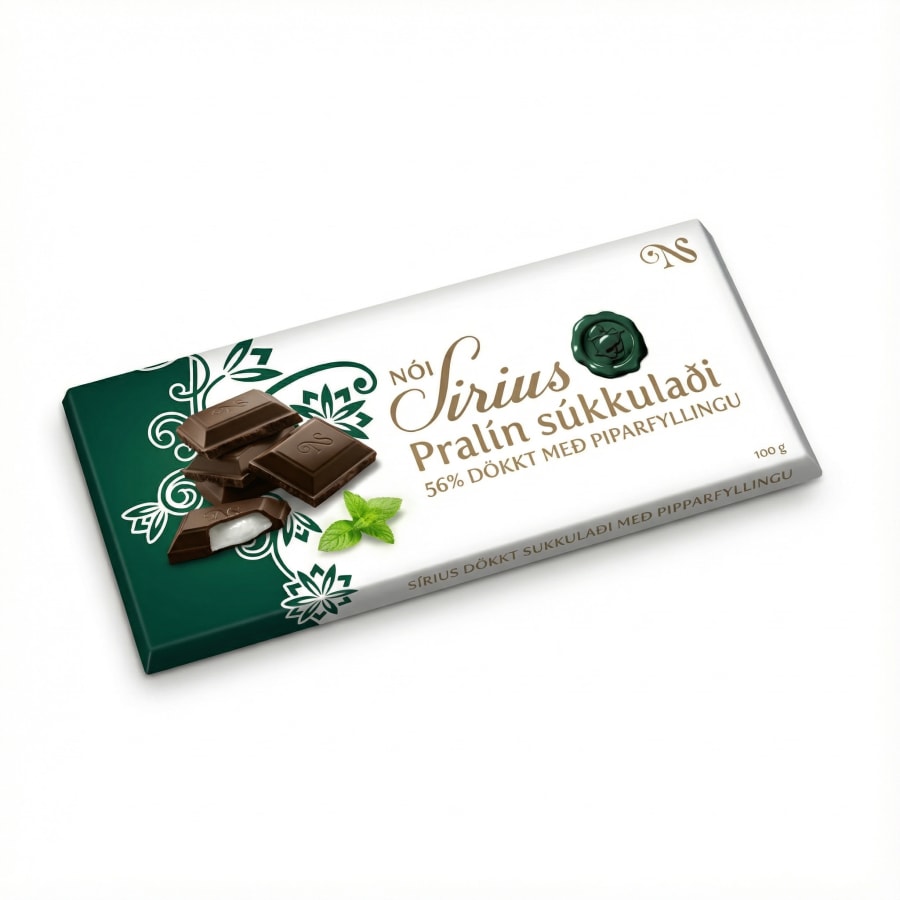 Nói Síríus Pralín með piparfyllingu dökkt