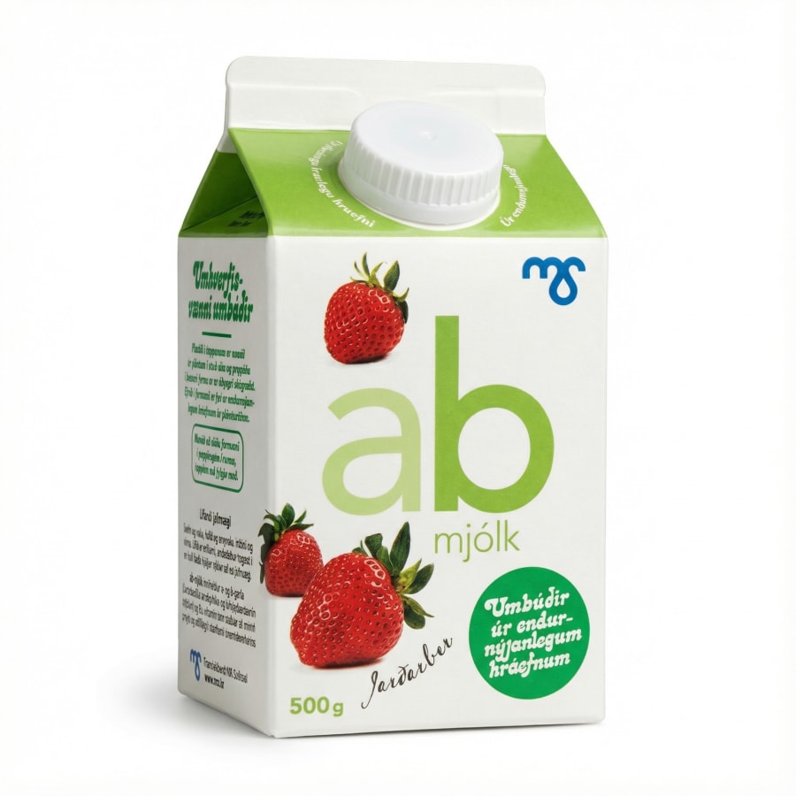 Ab mjólk jarðarberja 500 ml