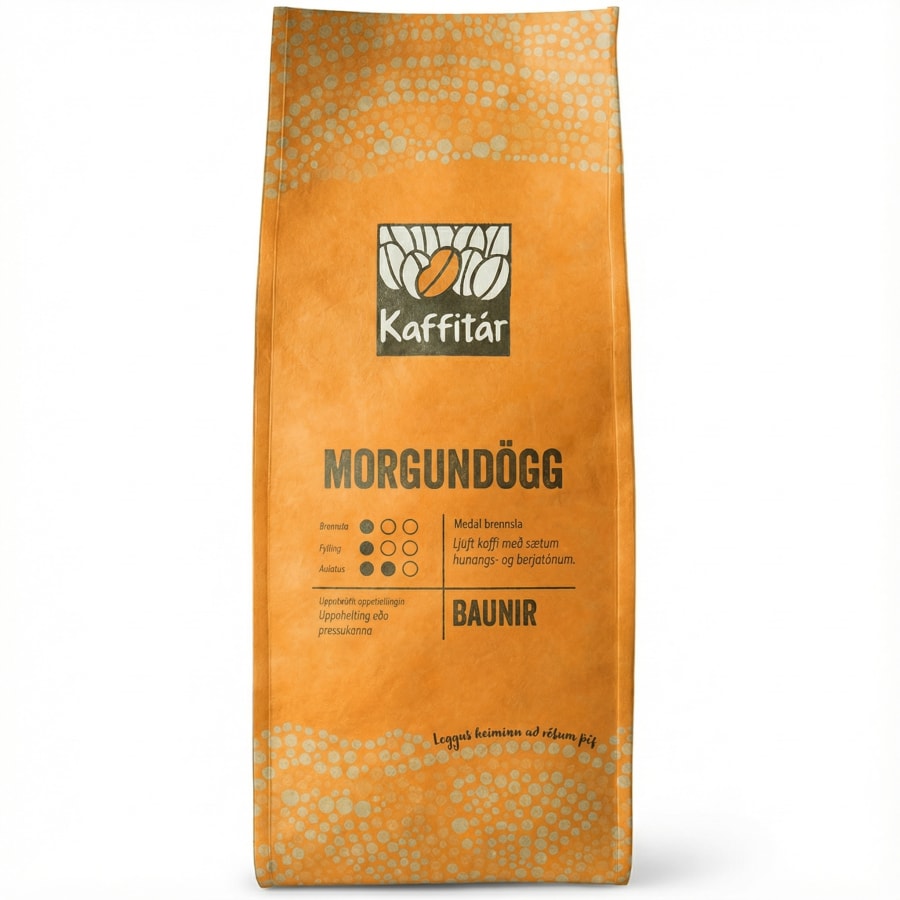 Kaffitár Morgundögg baunir 