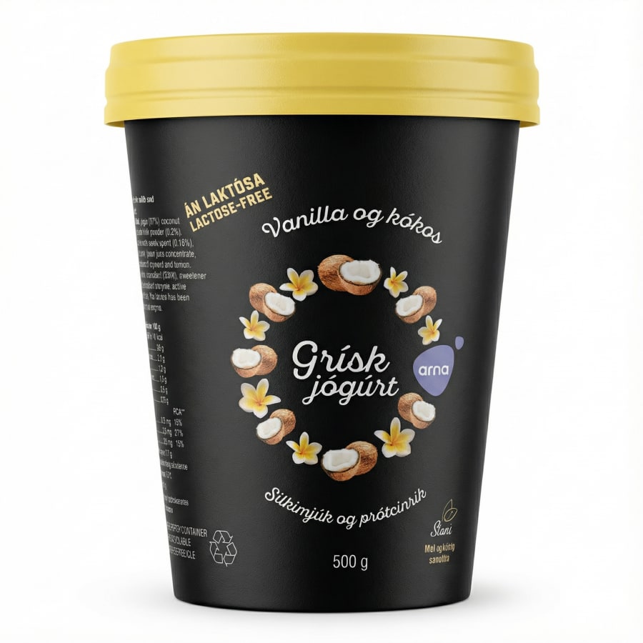 Arna Grískt jógúrt vanilla og kókos 500 gr
