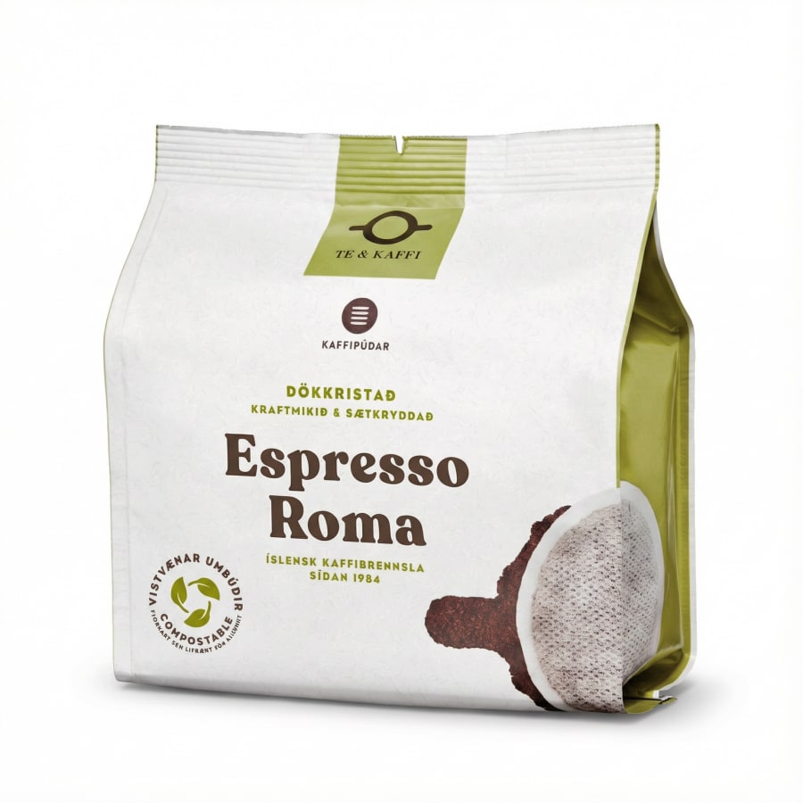 Te & Kaffi púðar espresso roma 14 stk