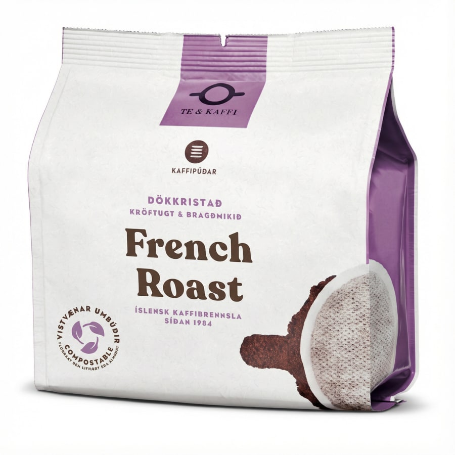 Te & Kaffi púðar french roast 14 stk