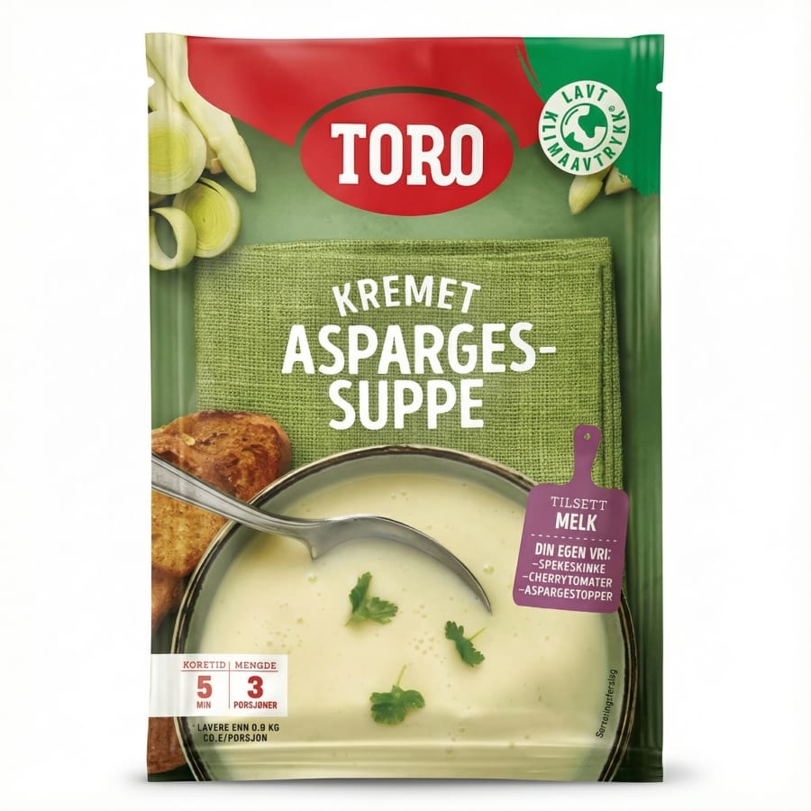 Toro súpa aspars