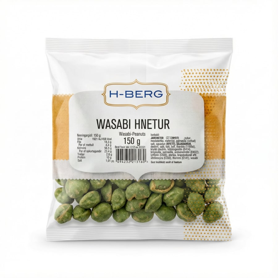 H-Berg wasasbi hnetur 150 gr