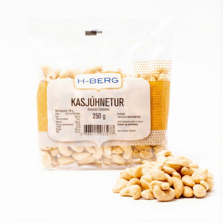 H-Berg cashew hnetur 250 gr