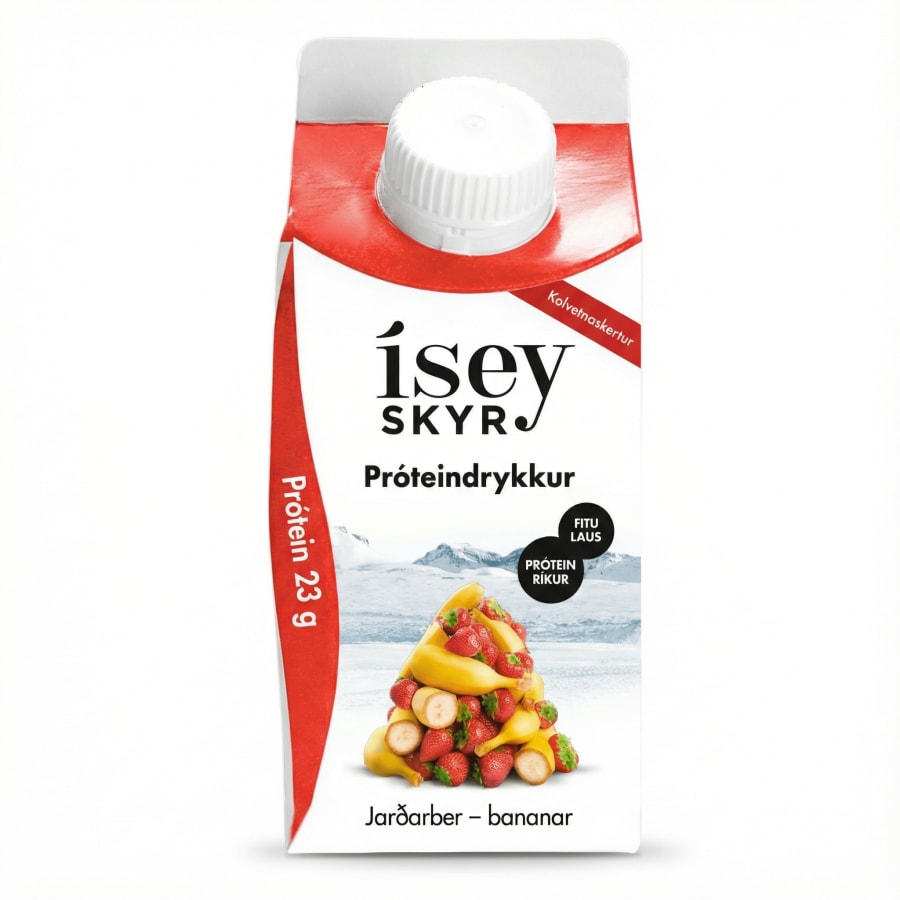Ms próteindrykkur jarðarber bananar 300 ml