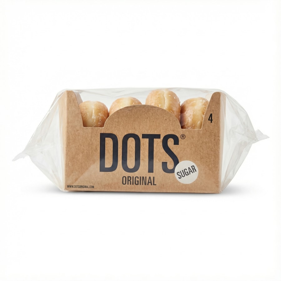 Dots donut 4 stk glaced