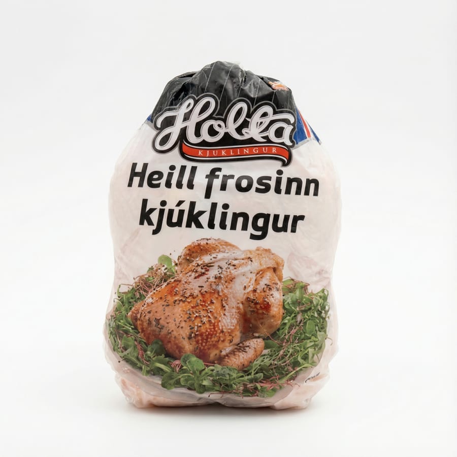Holta heill kjúklingur frosinn