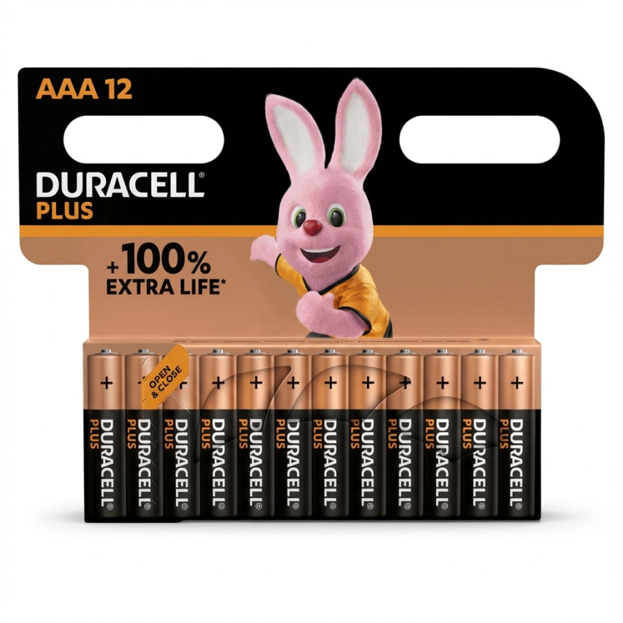 Duracell plús AAA 12 stk