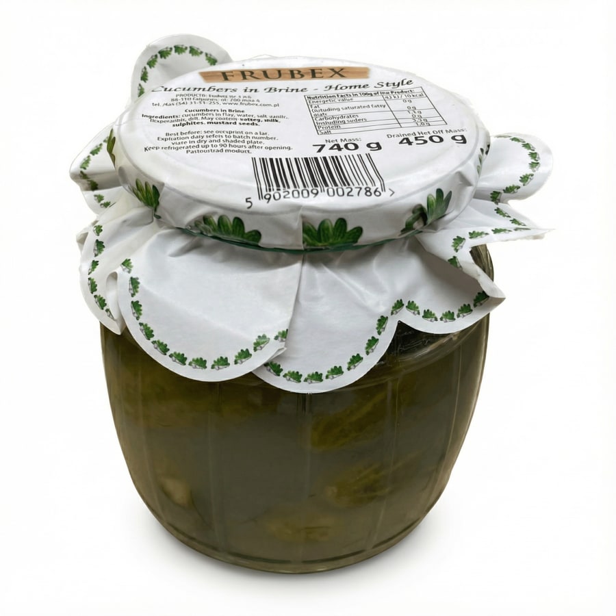 Cucumbes súrar gúrkur 740 gr