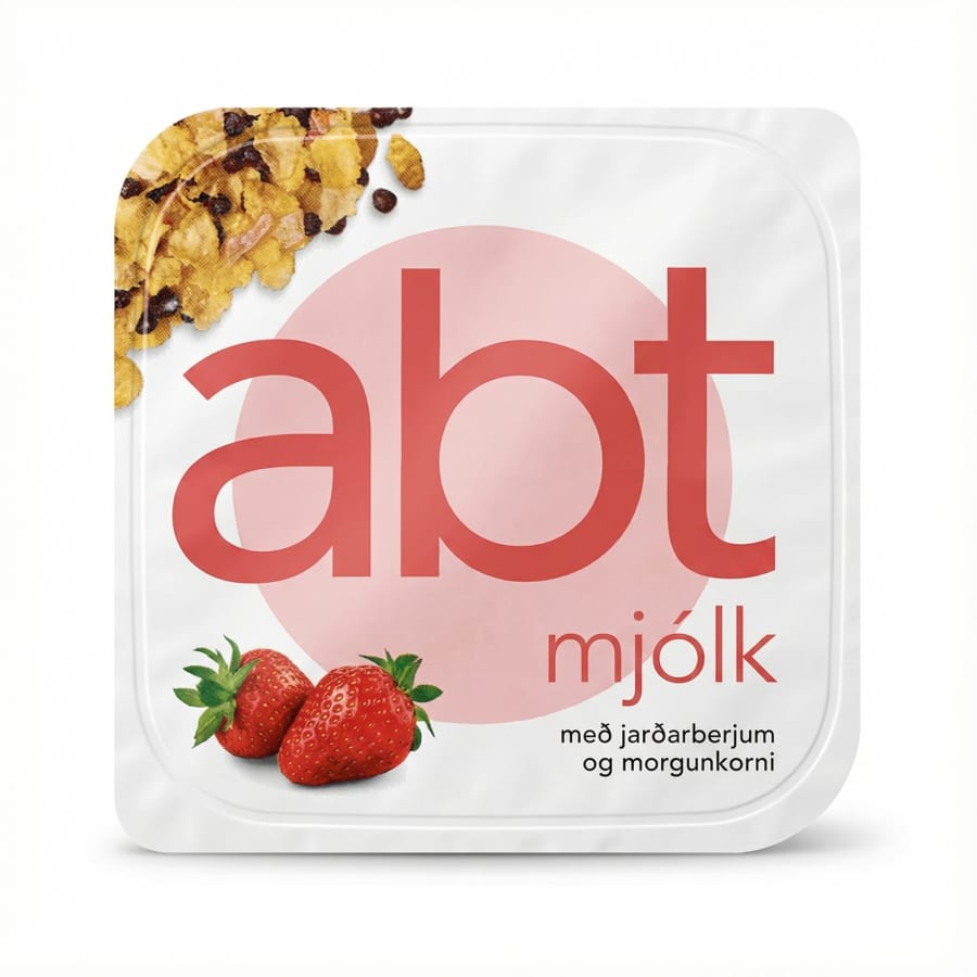 Abt Mjólk með jarðarberjum og morgunkorni 162 g