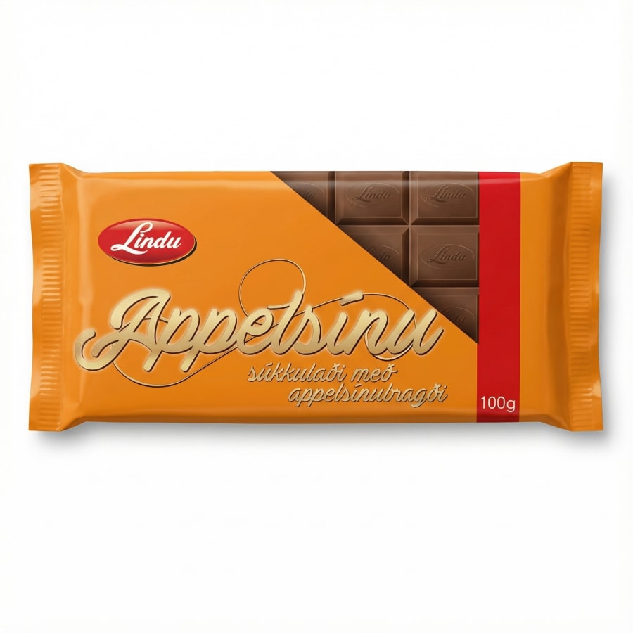 Lindu súkkulaði appelsínu 100 gr