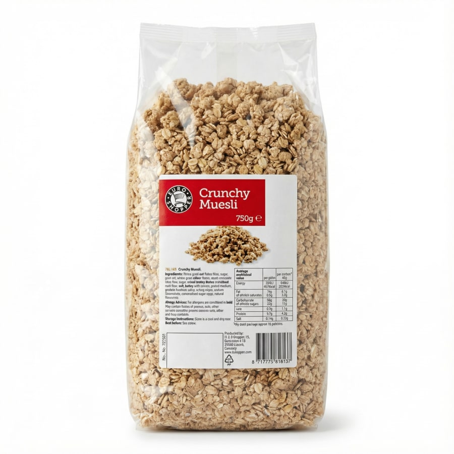 E.s múslí crunchy 750 gr