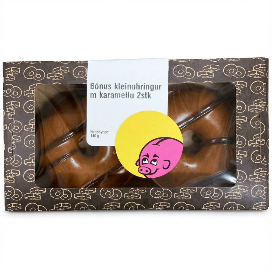 Bónus kleinuhringir karamellu 2 stk 140 gr