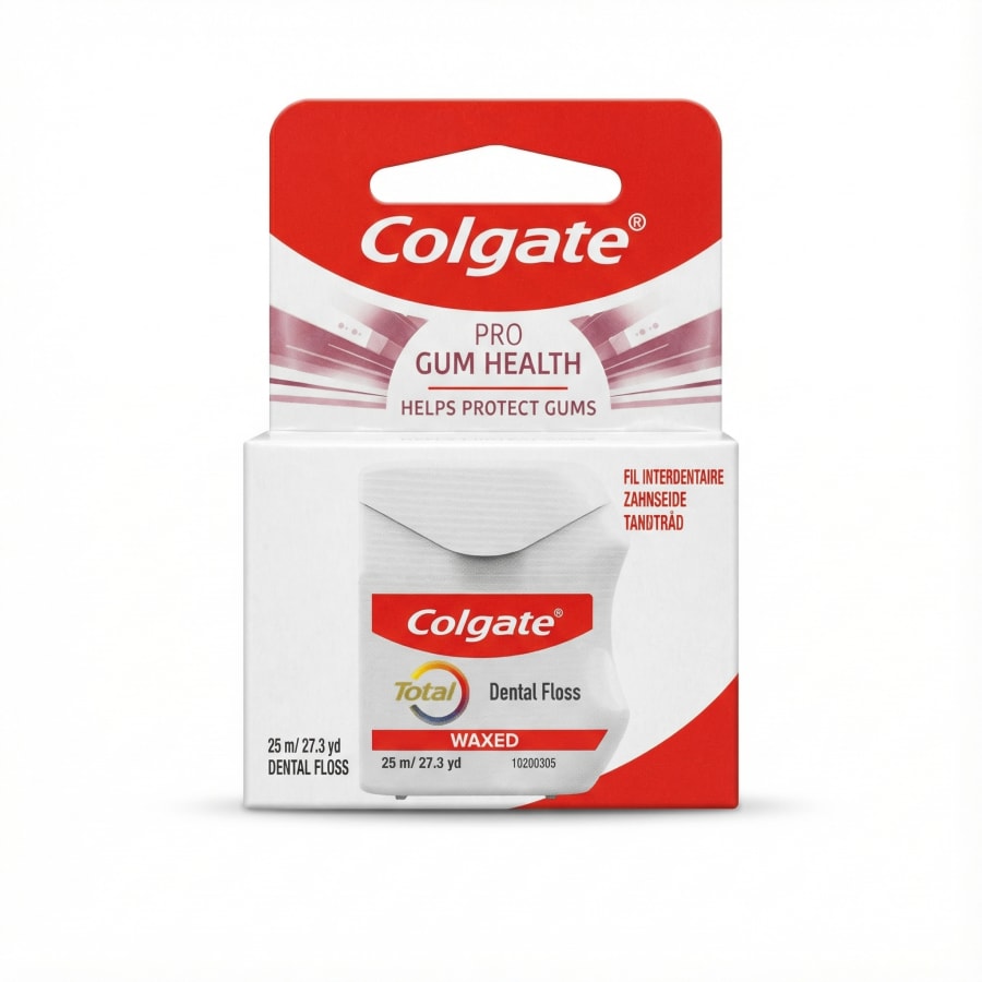 Colgate Total tannþráður vaxaður 25 m