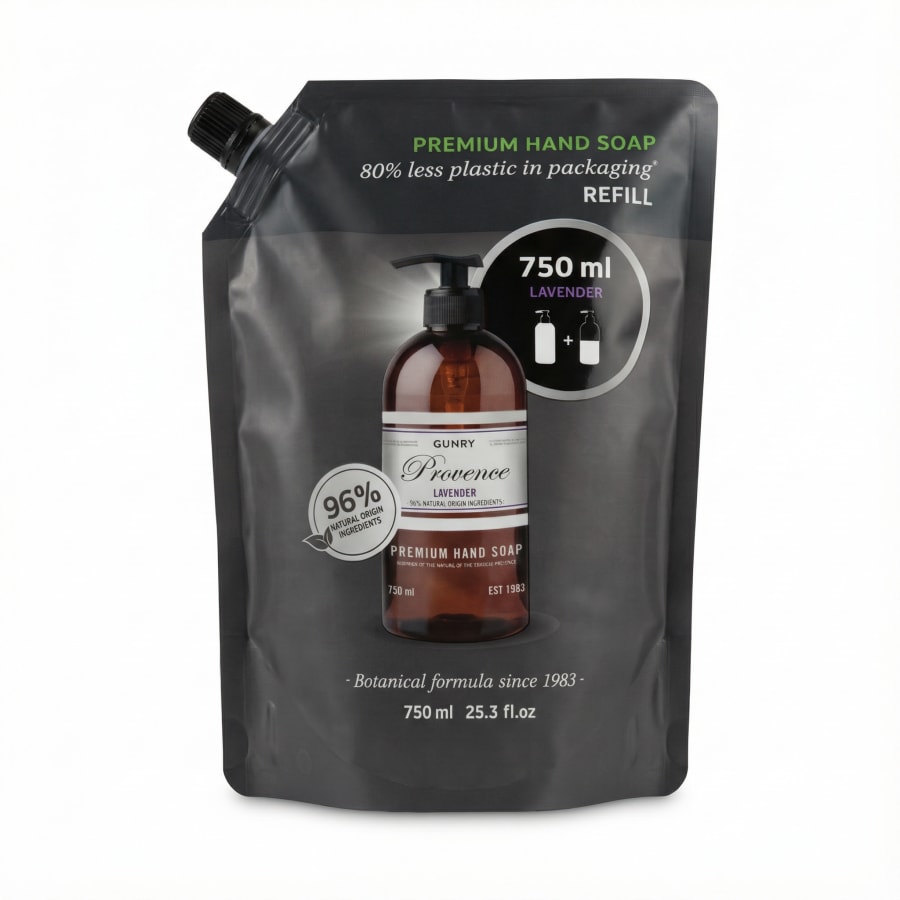 Gunry Provence Lavender hágæða handsápuáfylling 750 ml