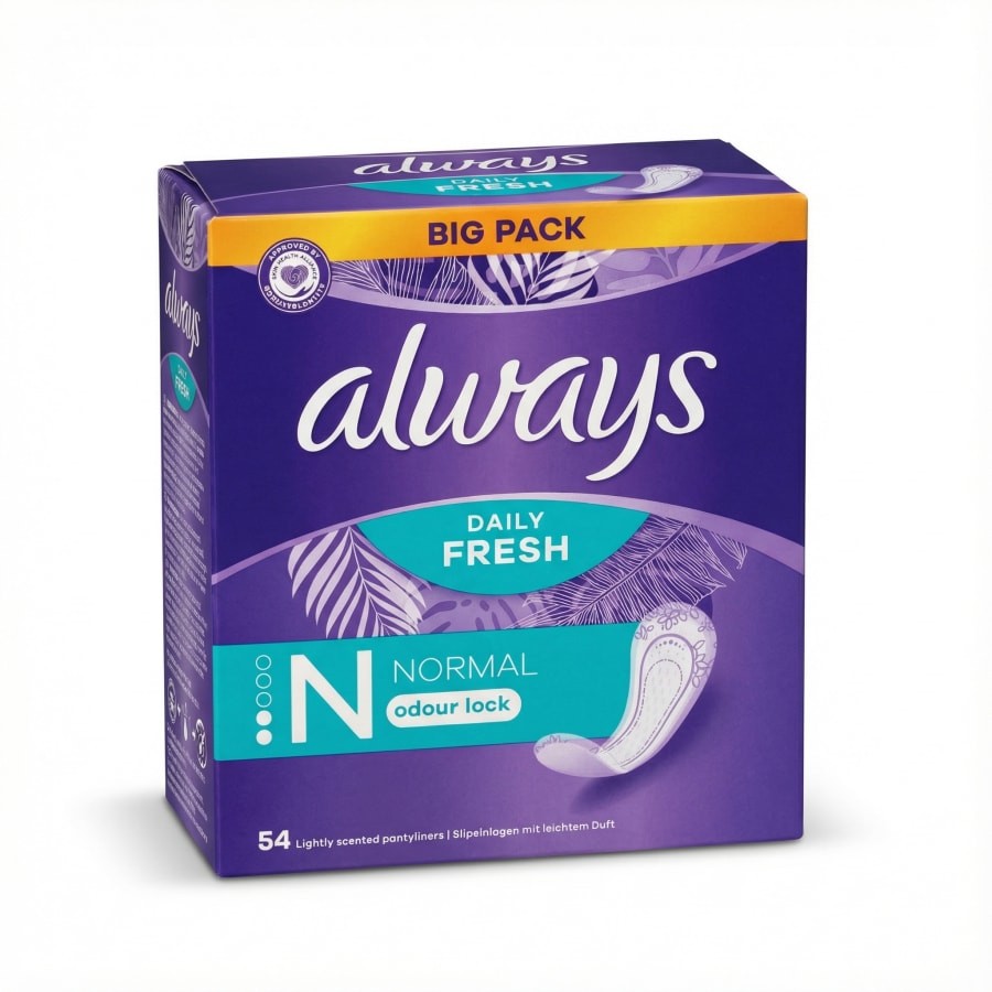 Always Daily Fresh Normal létt ilmandi dagleg innlegg, 54 stk