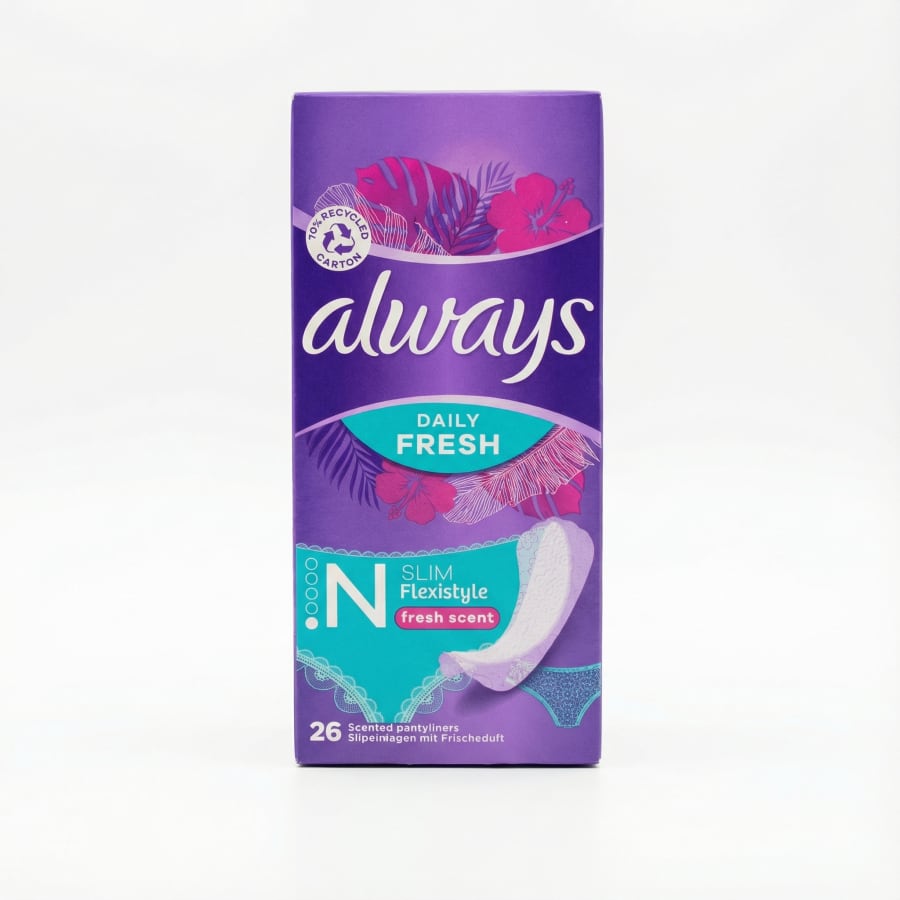 Always Daily Fresh Slim Flexistyle ilmandi innlegg, 26 stk