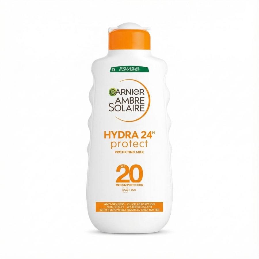 Garnier Ambre Solaire Hydra 24H Protect sólvarnarmjólk SPF 20 200 ml