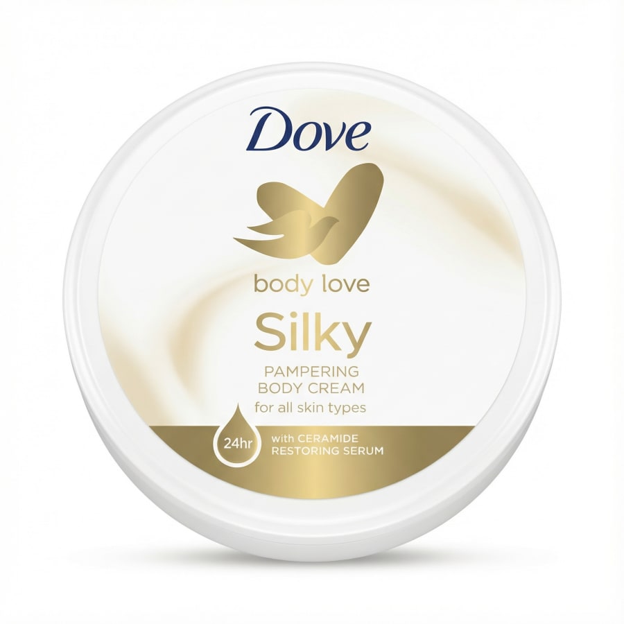 Dove Body Love Silkimjúkt dekurlíkamskrem 300 ml