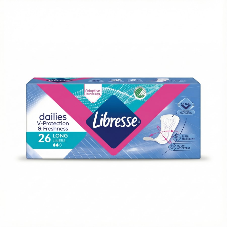 Libresse Dailies Fresh & Protect Long Liners 26 stk
