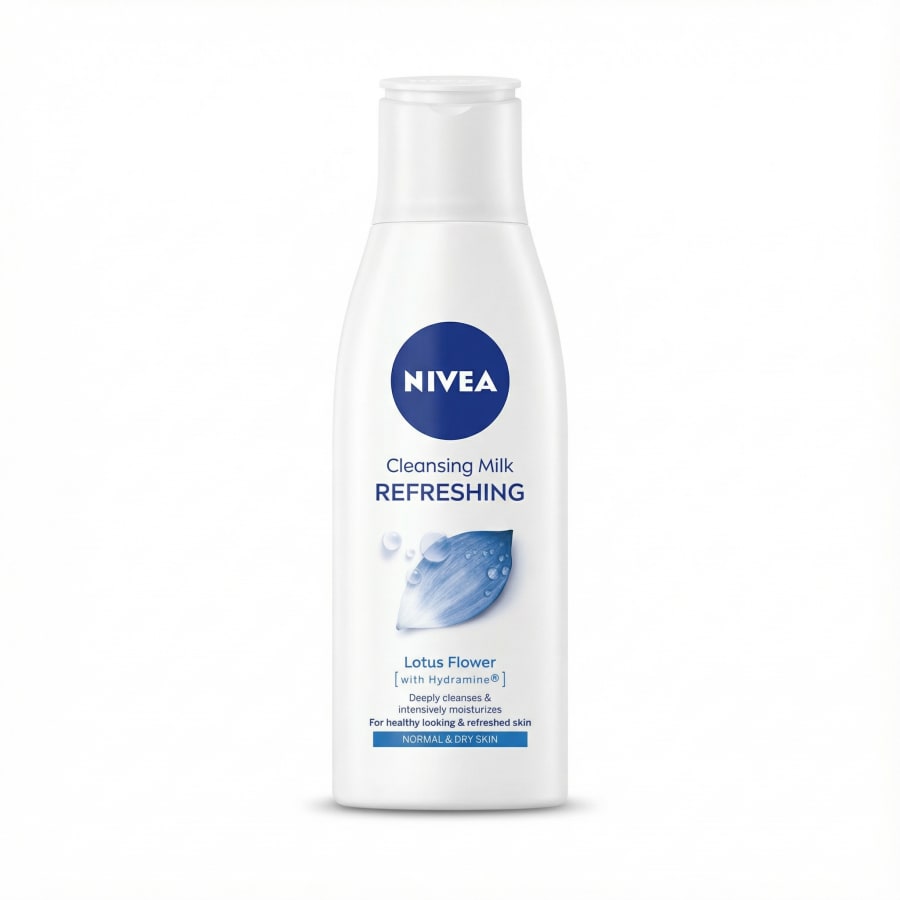 NIVEA hressandi hreinsimjólk með lótusblómi 200 ml